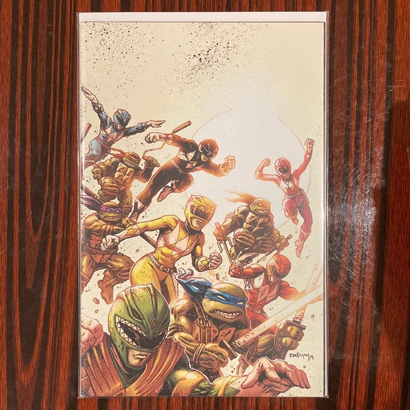 Power rangers vs Teenage Mutant ninja turtles 1-5 + 1 Variant 🥷🏻🐢❤️💙🖤💛💗💚 - Picture 7 of 7